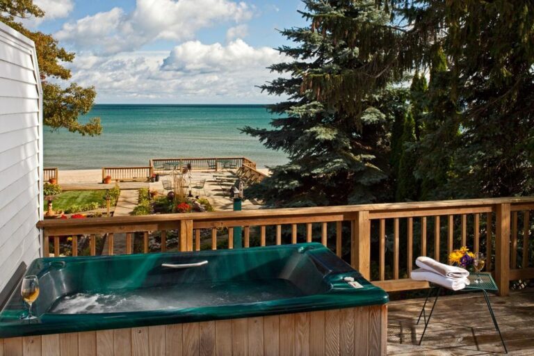 hot tub with a view in michigan