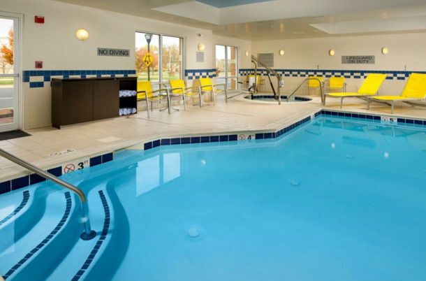 hotel pool and hot tub
