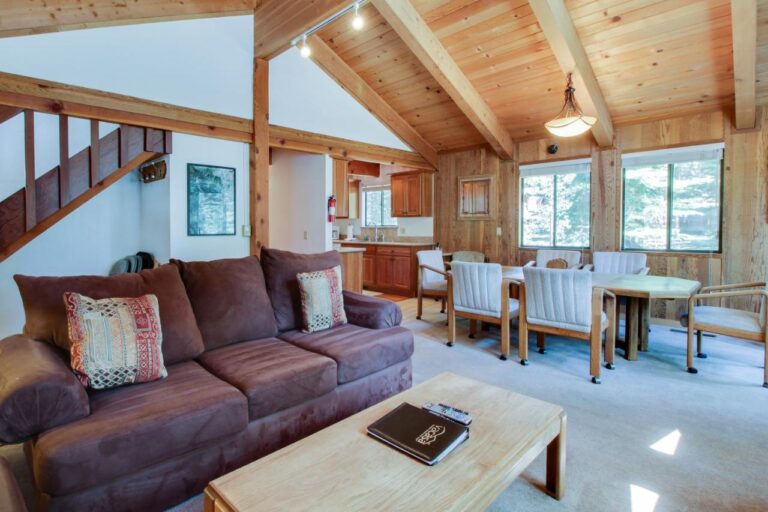 Beaver Pond Northstar Luxury Chalet with Hot Tub living room
