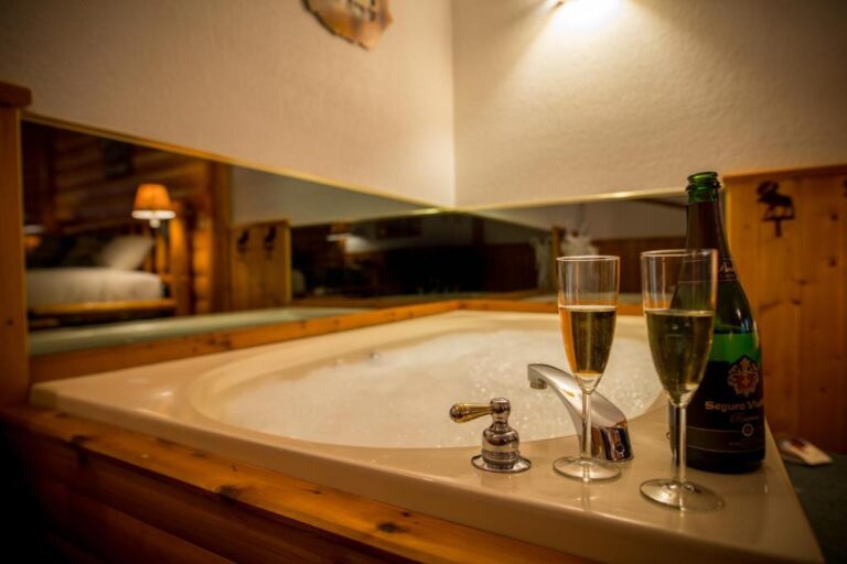 romantic accommodation with hot tub in room near Calgary 4