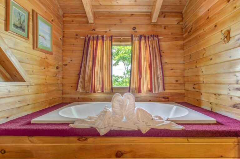 romantic cabin in Gatlinburg with hot tub 2