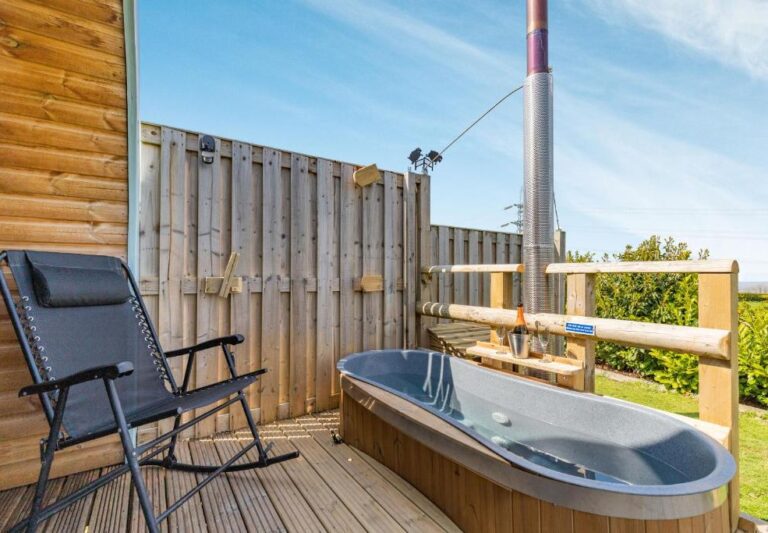 charming lodges with hot tub in North of Wales 2