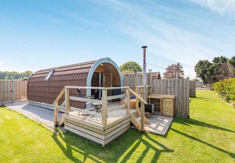 charming lodges with hot tub in North of Wales