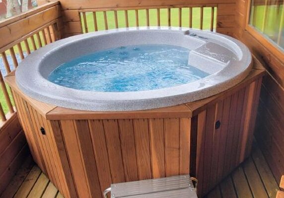 lodges with private hot tub in Wales