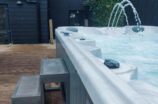 modern lodges in Essex with private hot tub 5