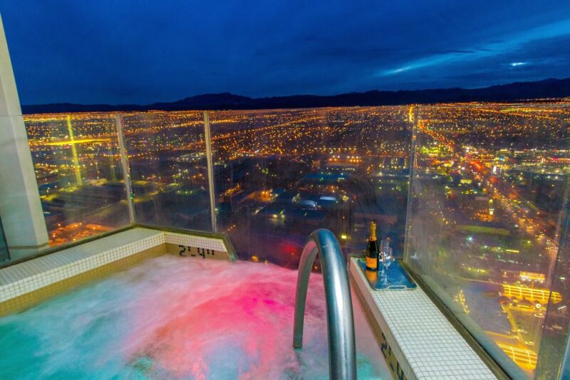 luxury hotel with hot tub suites in Las Vegas