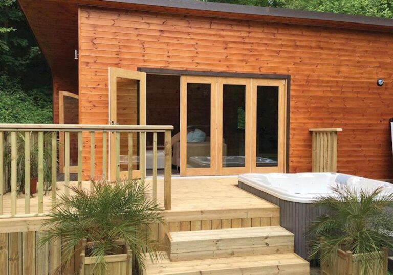 lodges with hot tub in North Wales 2