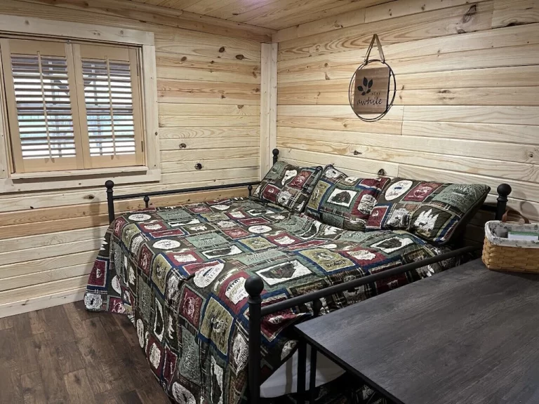 Cabins with Hot tub in Indiana​ Lakeside Cabin2