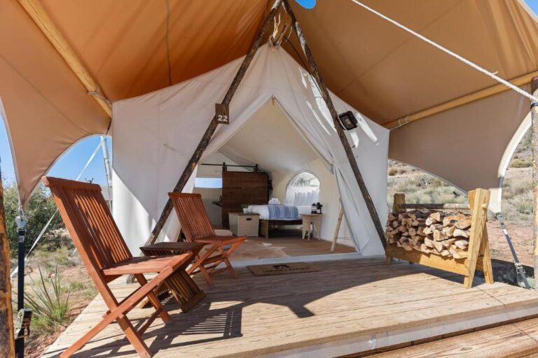 honeymoon suites at under canvas moab in utah