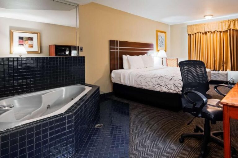 hotel with hot tub in room in San Diego 3