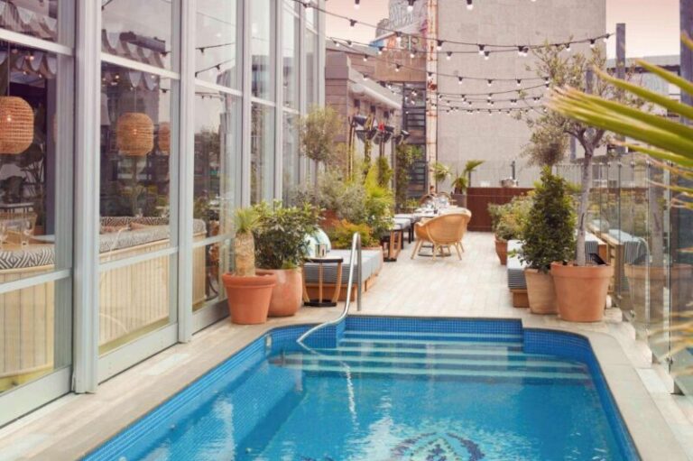 Mondrian hotel London rooftop pool