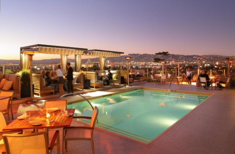 Kimpton hotel LA rooftop pool