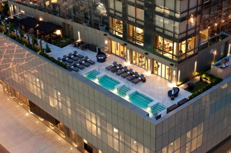 Dominick hotel manhattan new york rooftop pool 2