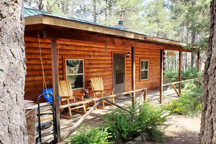 Best Cabins with Hot Tub in Arizona Lazy Bear Cabin1