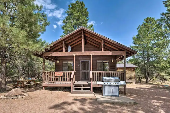 Best Cabins with Hot Tub in Arizona The Evergreen House2