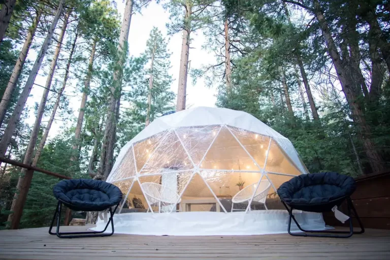 Bubble hotels in California-Glamping Dome in Nature