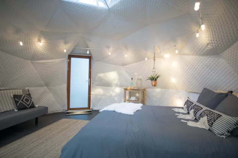 Bubble hotels in California-Glamping Dome in Nature.webp3