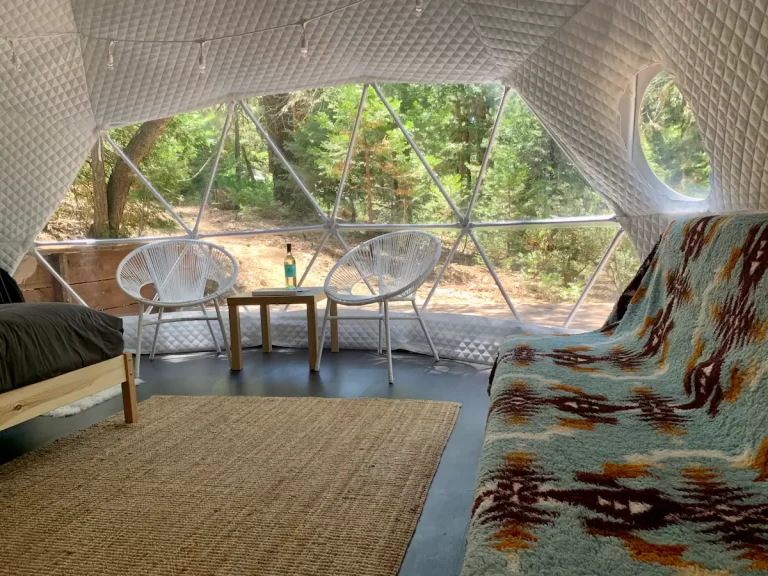 Bubble hotels in California-Glamping Dome in Nature4