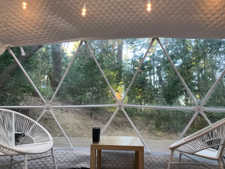 Bubble hotels in California-Glamping Dome in Nature6