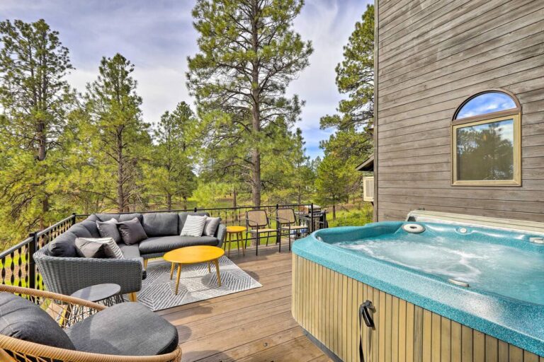 Cabins with Hot tub in Arizona The Evergreen House