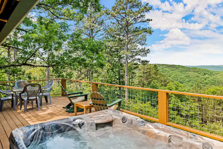 cabins with hot tub in eureka springs Cabin-Hot Tub
