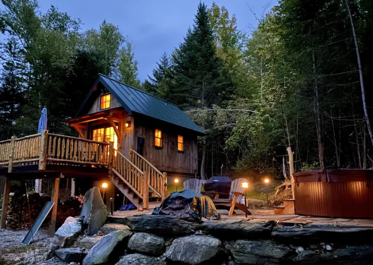 cabins with hot tub in vermont Cozy Loft