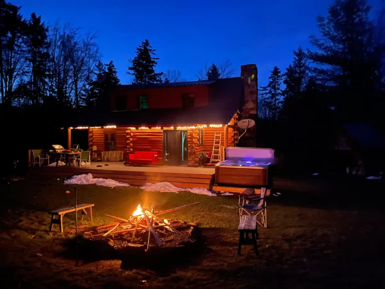 cabins with hot tub in vermont Cozy log cabin