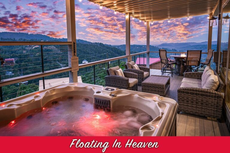 honeymoon suites at Floating in Heaven in gatlinburg