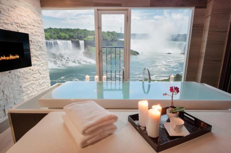 honeymoon suites at Sheraton Fallsview Hotel in niagara falls
