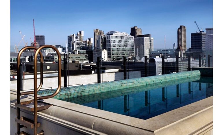 the ned london rooftop pool