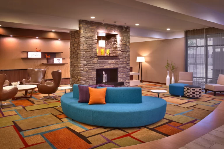 Fairfield Inn and Suites Salt Lake City living room and lobby
