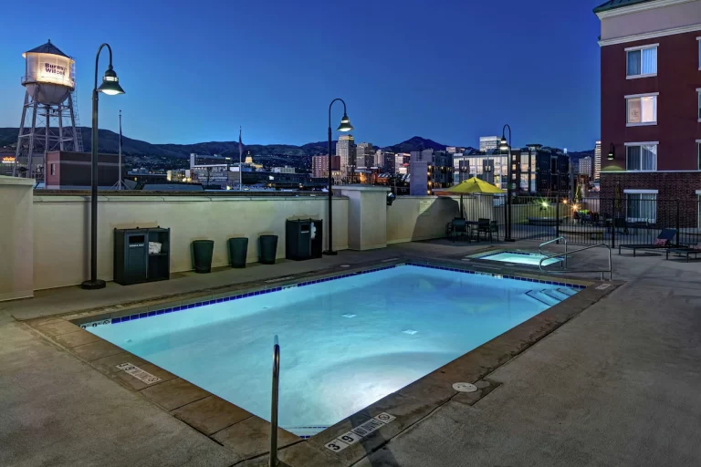 Homewood Suites Salt Lake City Rooftop pool and hot tub