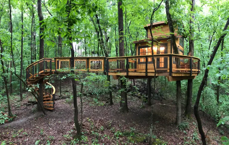 Treehouse cabin in Georgia Suburban Treehouse 3