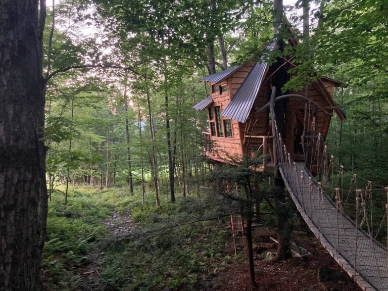 Treehouse cabin in New England Bliss Ridge Farm4