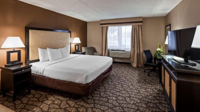 best western detroit livonia king suite with spa bath