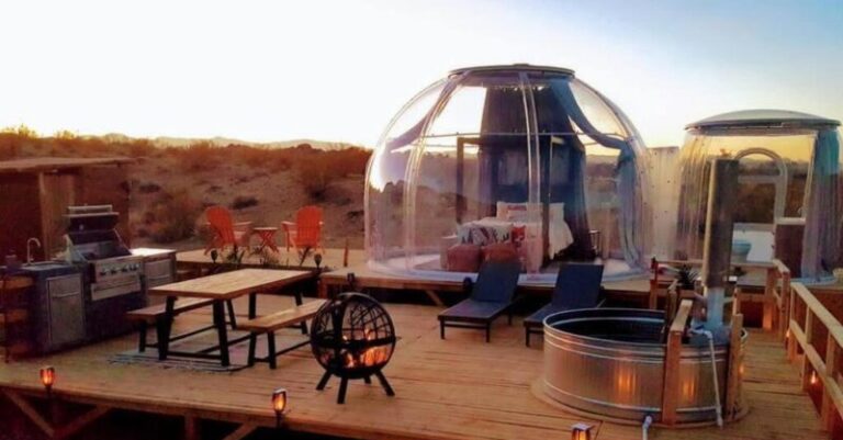romantic getaways in california at JTHAVN-Remote Dessert Bubble Dome
