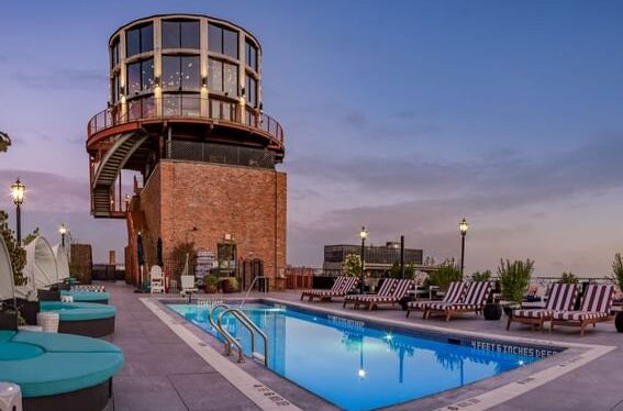 The Williamsburg Hotel with rooftop pool in new york city