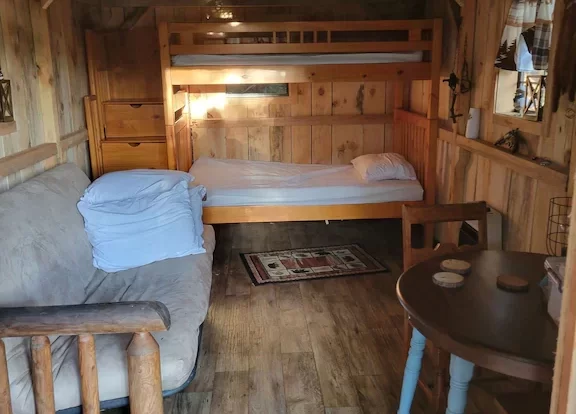 nyc love hotels for couples at Off Grid Cabin