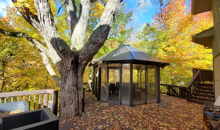 romantic hotels at Wisconsin Treehouse Getaway in wisconsin dells