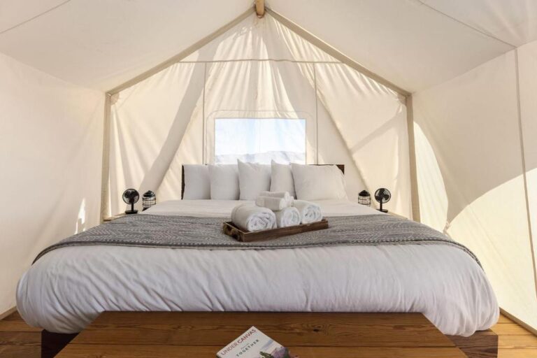 romantic hotels in maine at Under Canvas Acadia