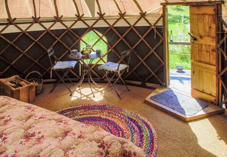 romantic hotels in manchester at Rowan Yurt-QU7094