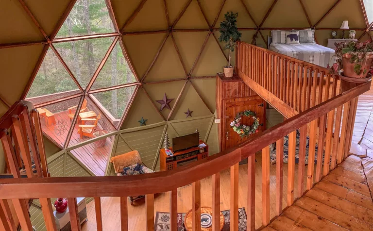 Private Geodesic Dome honeymoon suites in raleigh