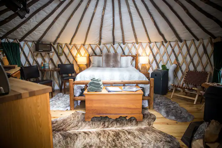 The Yurt themed accommodation in new hampshire