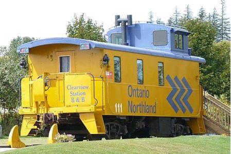 weekend getaways from toronto at Clearview Station & Caboose B&B