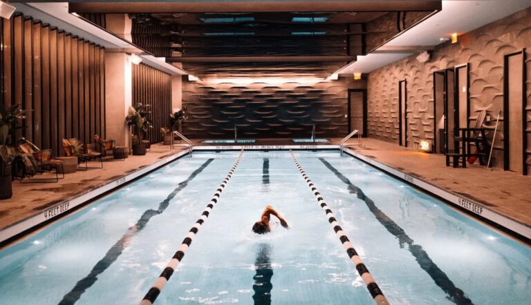 Equinox Hotel Hudson Yards New York City with indoor pool in nyc